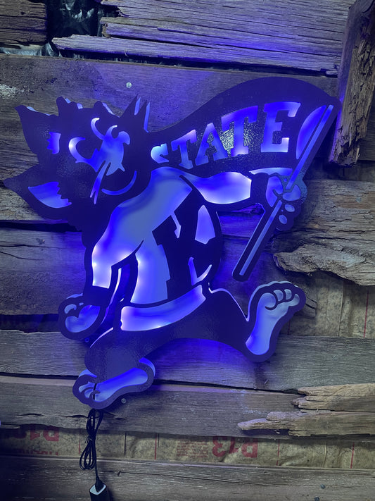 Willie the Wildcat  LED Sign