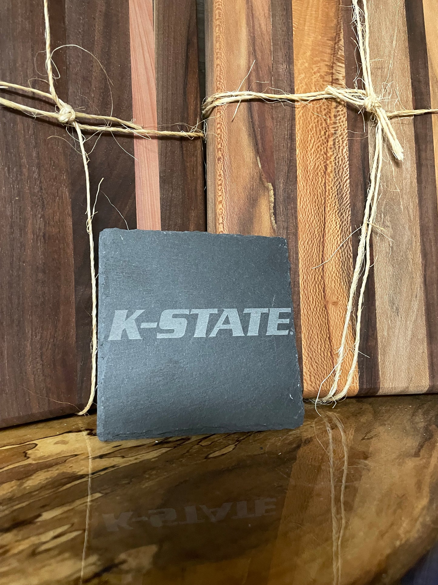 K-State Four pack of slate coasters