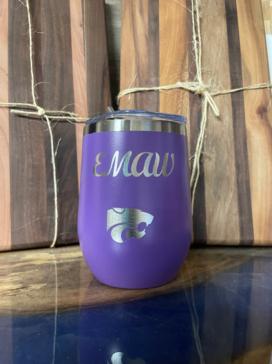 12 oz EMAW and Power Cat Tumbler