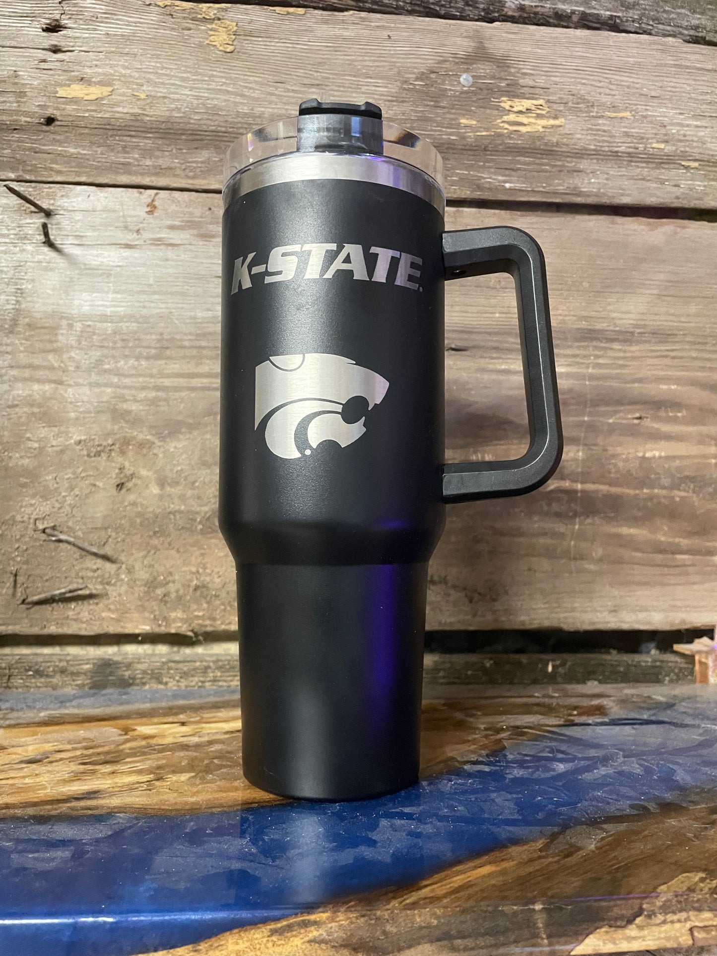 40 oz K-State with Power Cat Tumbler