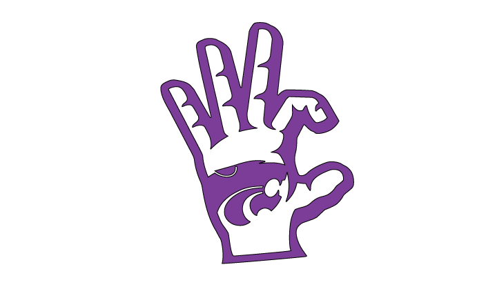 Wildcat hand sign with EMAW  LED Sign