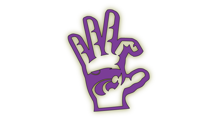 Wildcat hand sign with EMAW  LED Sign